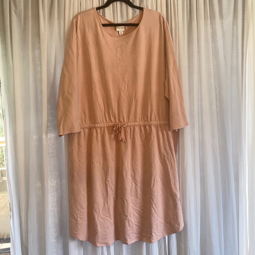 Ava & Viv Pink Dress Size 4x New Without Tag
